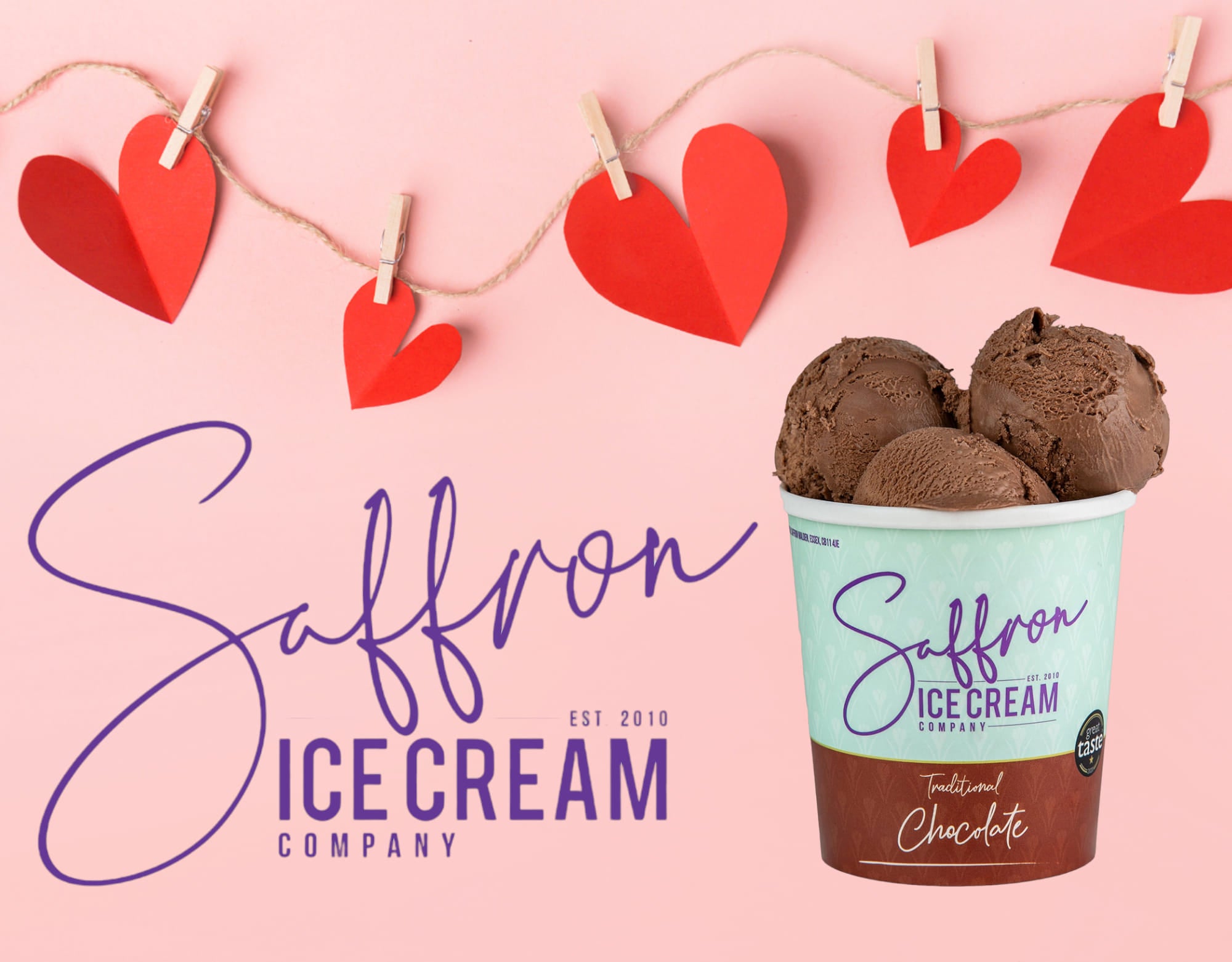 Happy Valentine's Day love birds! ♥️ Saffron Ice Cream Company